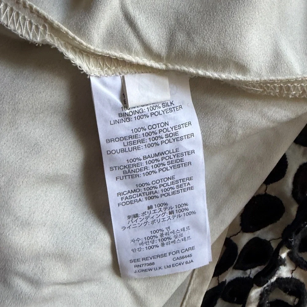 J. Crew Punch Out Eyelet Fit and Flare Dress 4‎ NwOT